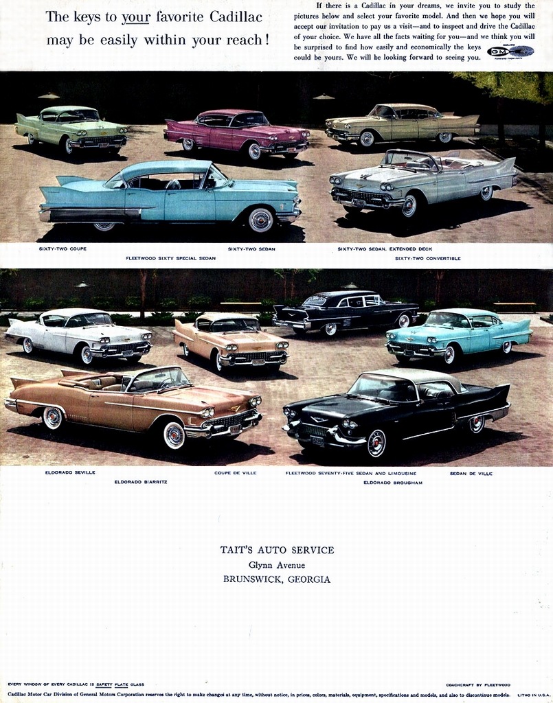 1958 Cadillac Handout Page 1
